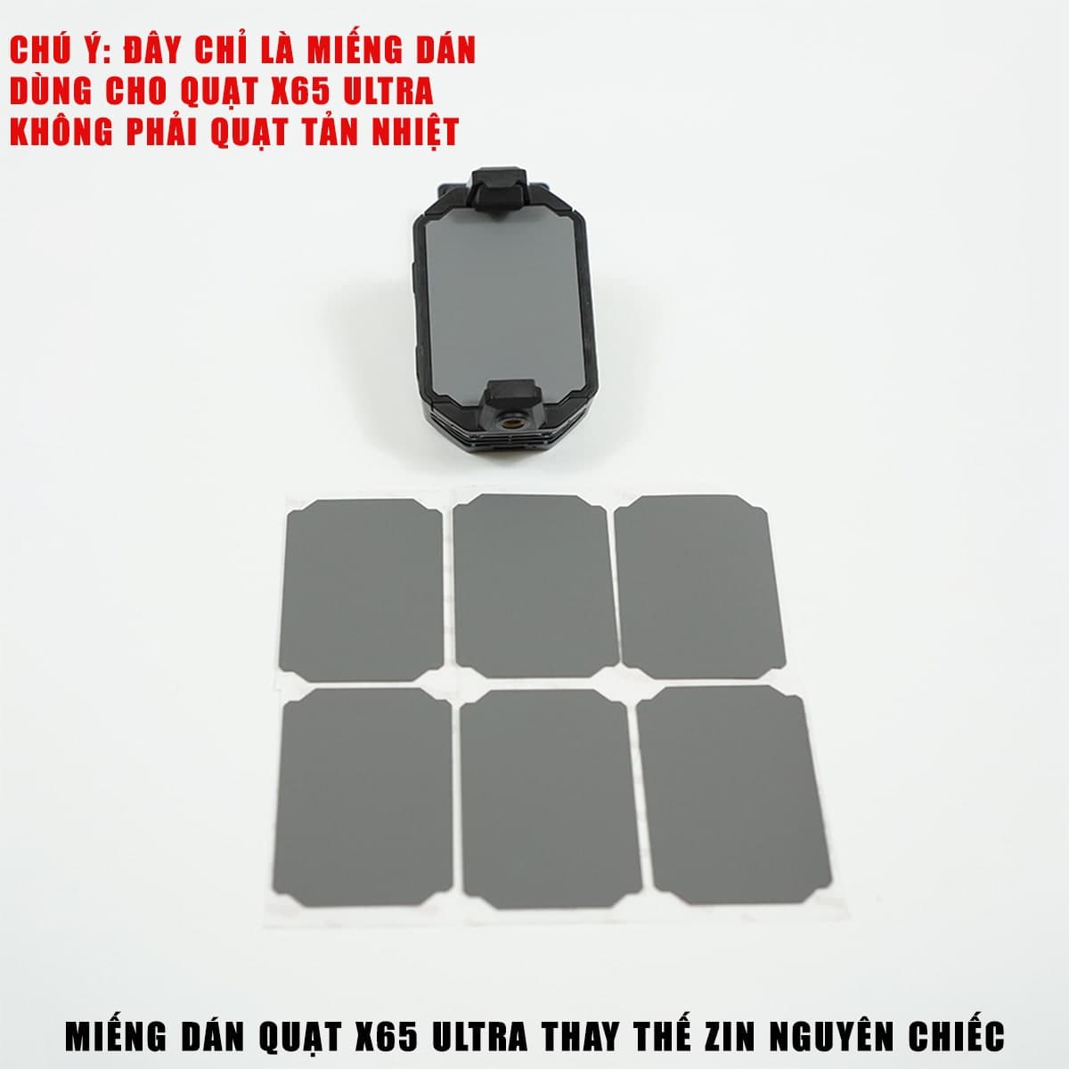 Tấm dán quạt tản nhiệt X65 Ultra Sò lạnh - Miếng dán quạt X65 Ultra thay thế zin nguyên chiếc - Đệm silicon X65 Ultra ngàm kẹp và từ tính - 5