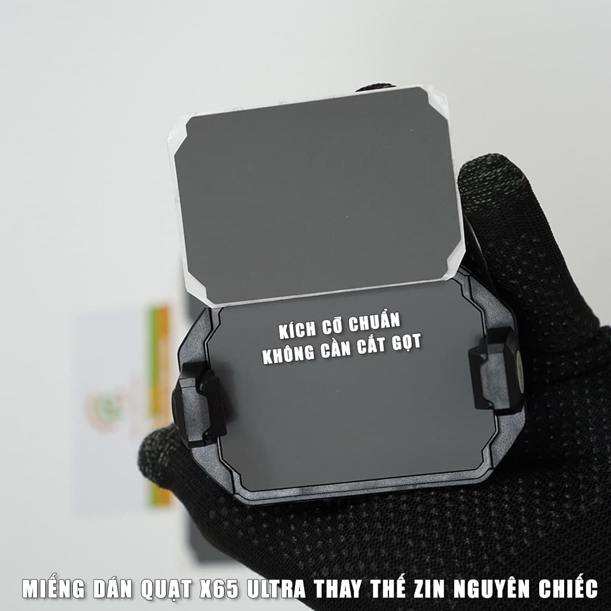 Tấm dán quạt tản nhiệt X65 Ultra Sò lạnh - Miếng dán quạt X65 Ultra thay thế zin nguyên chiếc - Đệm silicon X65 Ultra ngàm kẹp và từ tính - 3