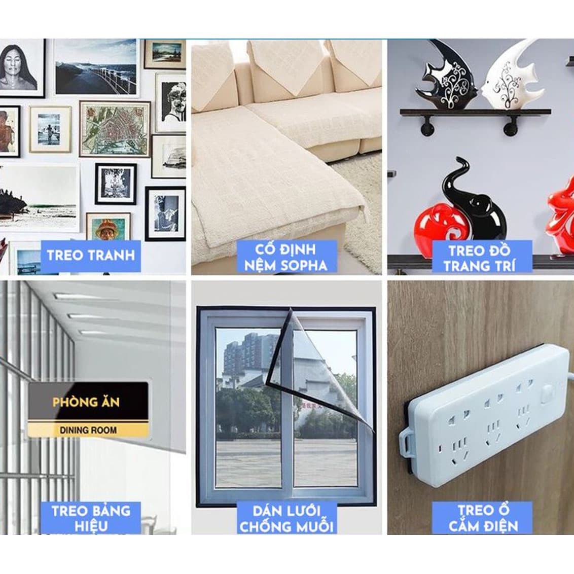 Băng gai Velcro có keo, Băng gai dính khóa nhám gai, miếng dán vải 2 mặt dán giày, túi xách, quần áo các vật dụng - 10