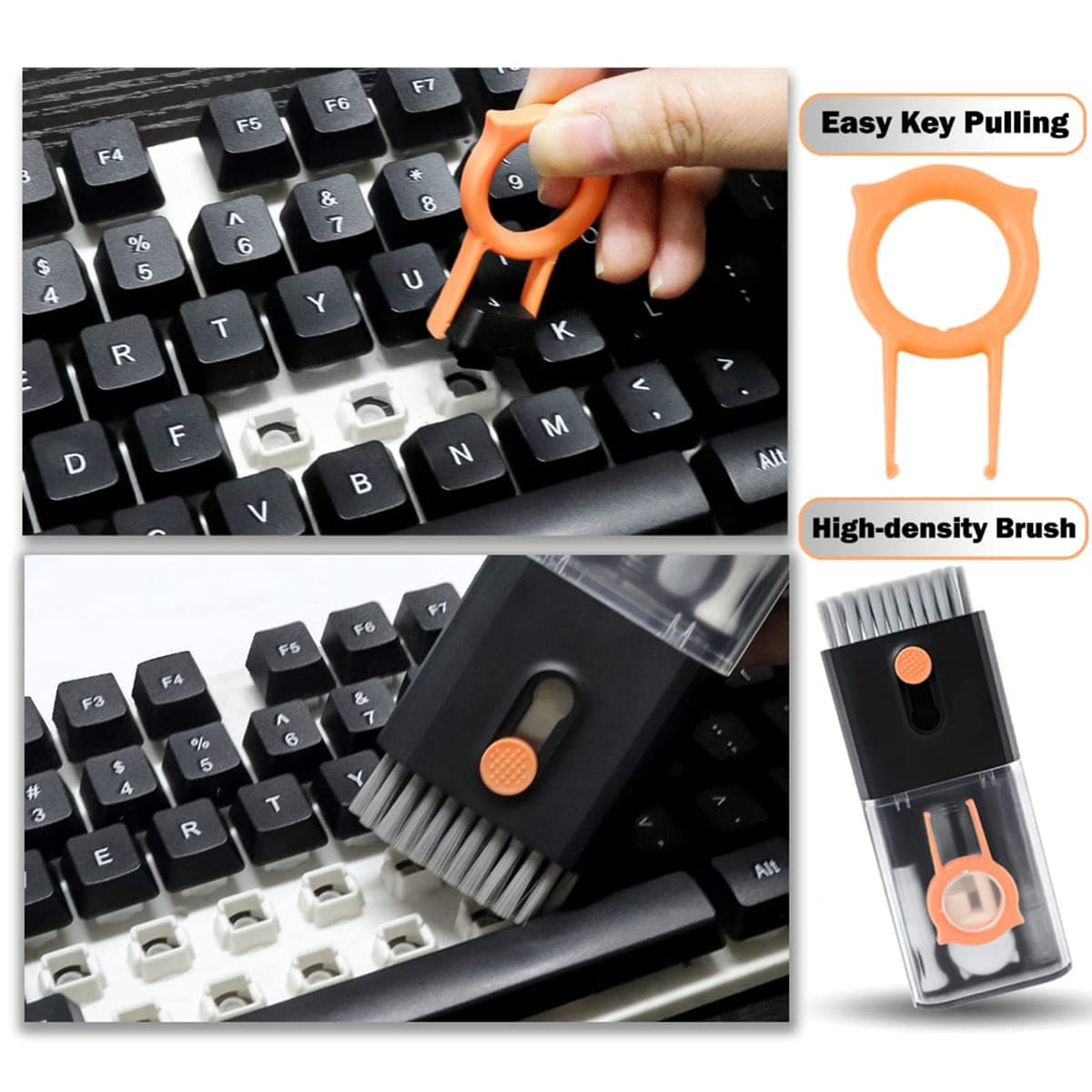 Bình xịt vệ sinh làm sạch màn hình điện thoại - Bộ dụng cụ vệ sinh Laptop Bàn phím Tai nghe đa năng 10in1 - 6