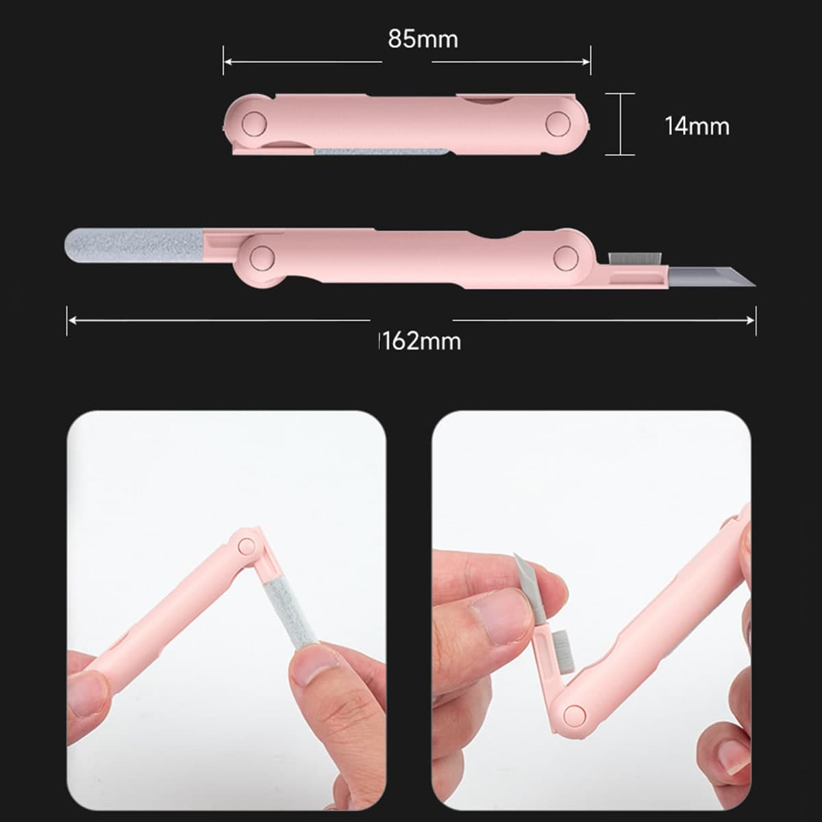 Bình xịt vệ sinh làm sạch màn hình điện thoại - Bộ dụng cụ vệ sinh Laptop Bàn phím Tai nghe đa năng 7in1 - 9