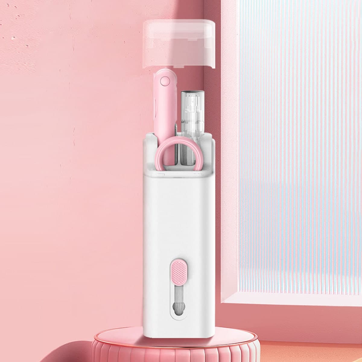 Bình xịt vệ sinh làm sạch màn hình điện thoại - Bộ dụng cụ vệ sinh Laptop Bàn phím Tai nghe đa năng 7in1 - 11