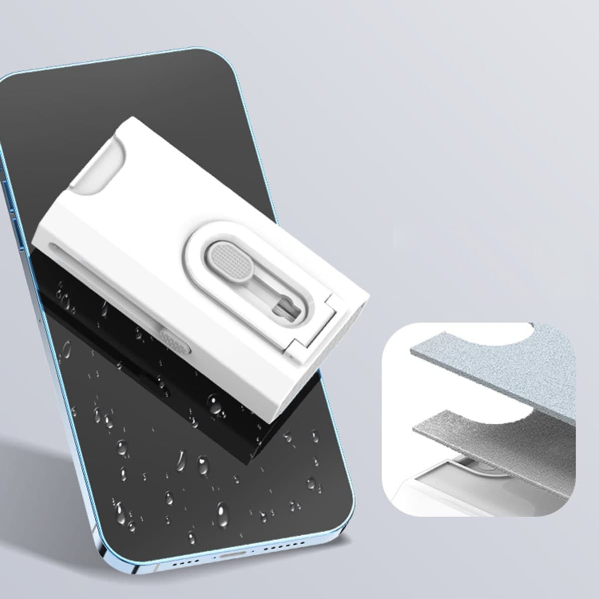 Bình xịt vệ sinh làm sạch màn hình điện thoại - Bộ dụng cụ vệ sinh Laptop Bàn phím Tai nghe đa năng 8in1 - 2