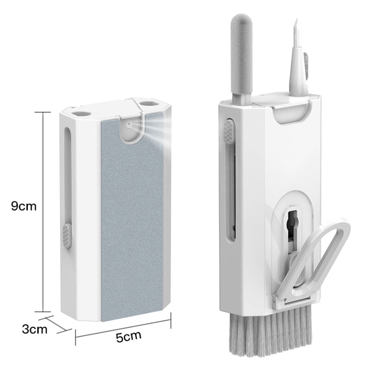 Bình xịt vệ sinh làm sạch màn hình điện thoại - Bộ dụng cụ vệ sinh Laptop Bàn phím Tai nghe đa năng 8in1 - 8