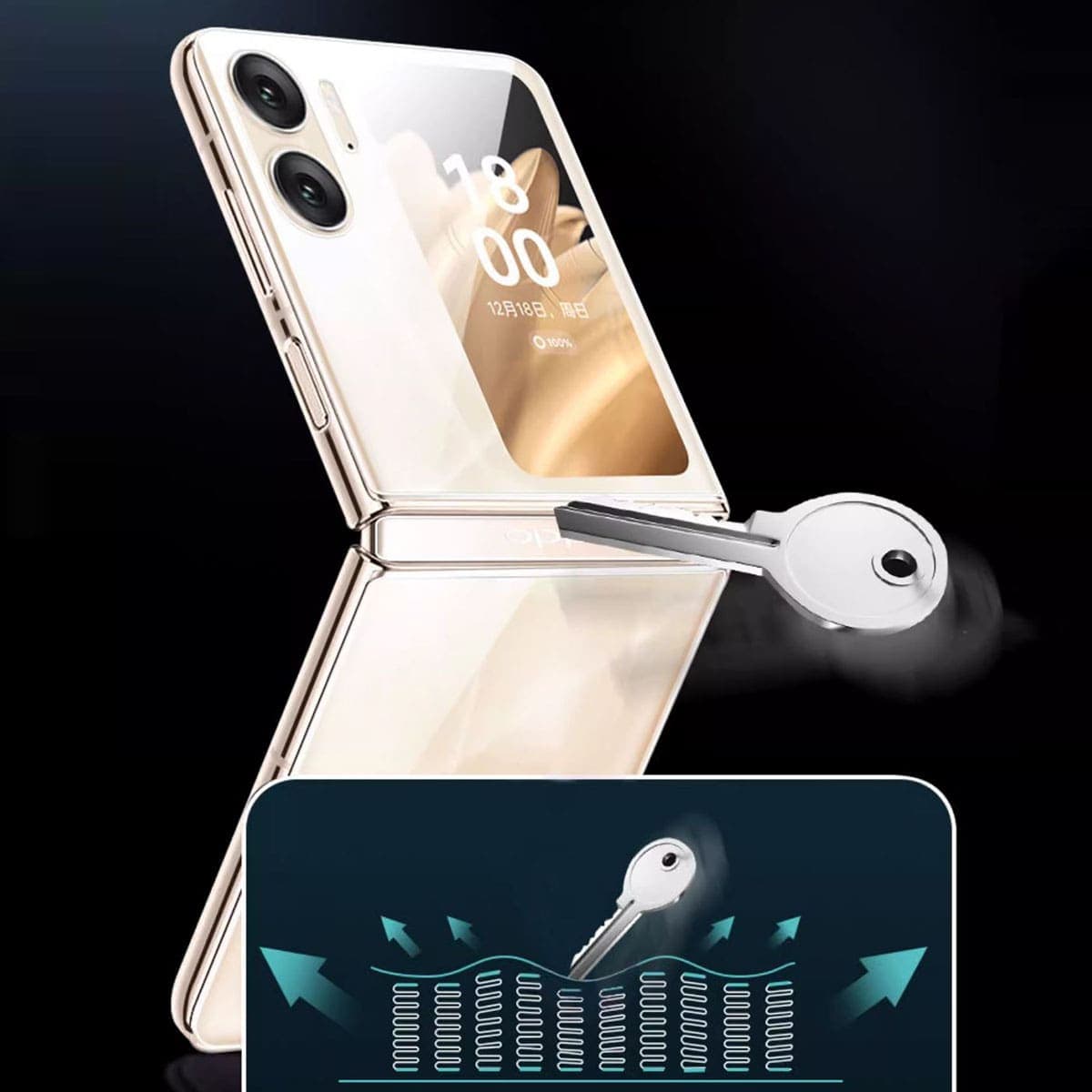 Dán bản lề Oppo Find N3 Flip PPF cao cấp dẻo bộ 2 chiếc - 4