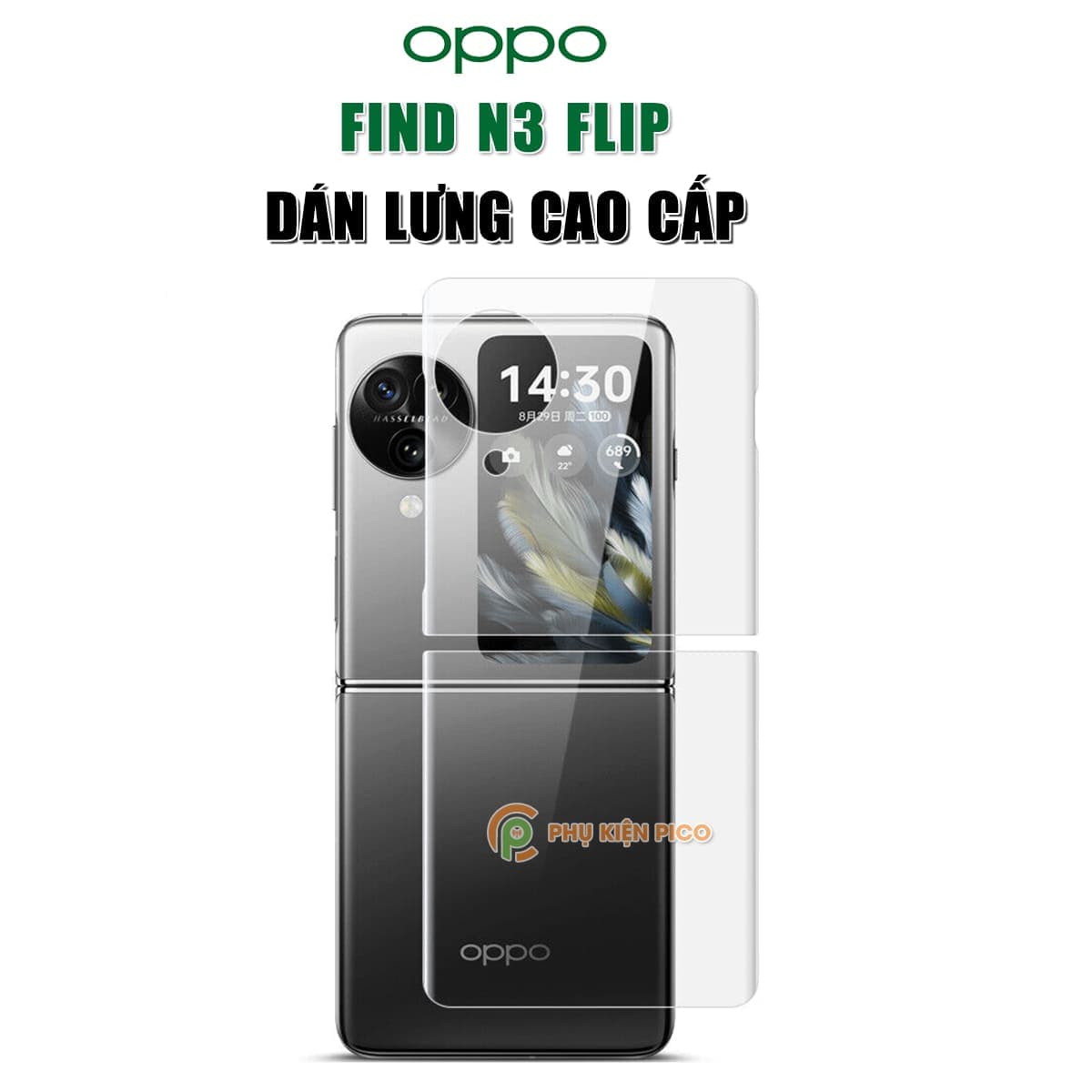 Dán lưng Oppo Find N3 Flip PPF cao cấp dẻo trong suốt