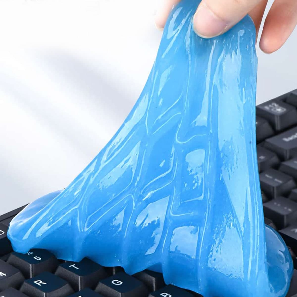 Gel vệ sinh bàn phím máy tính, điều khiển TV, lỗ thông hơi điều hòa, ô tô đa năng Super Clean màu xanh hộp 160 gram - 9