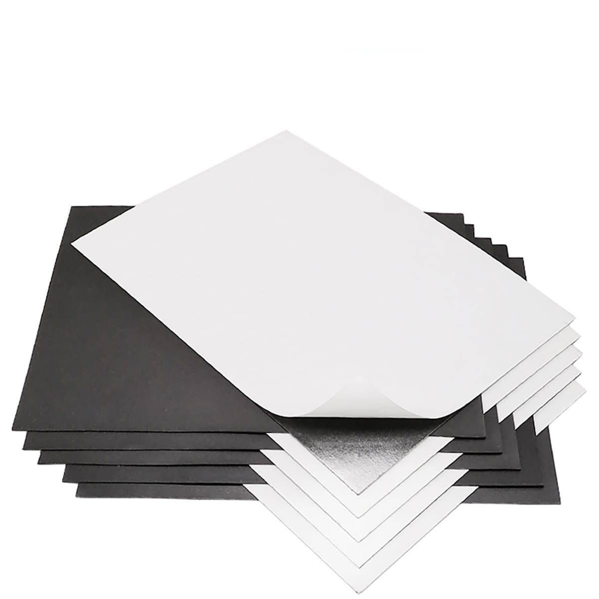 Nam châm lá dẻo A5 dày 1mm có keo dán decal băng keo nam châm làm giáo cụ dạy học bảng tên, ghi thông tin lên bảng từ, tủ lạnh, rèm cửa sổ - 2