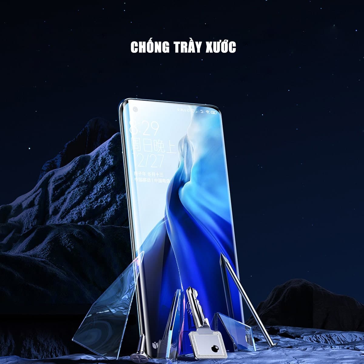 Dán màn hình Xiaomi 12S Pro PPF UV Smart Devil full màn hình dẻo trong suốt - Dán PPF UV Xiaomi Mi 12S Pro - 5