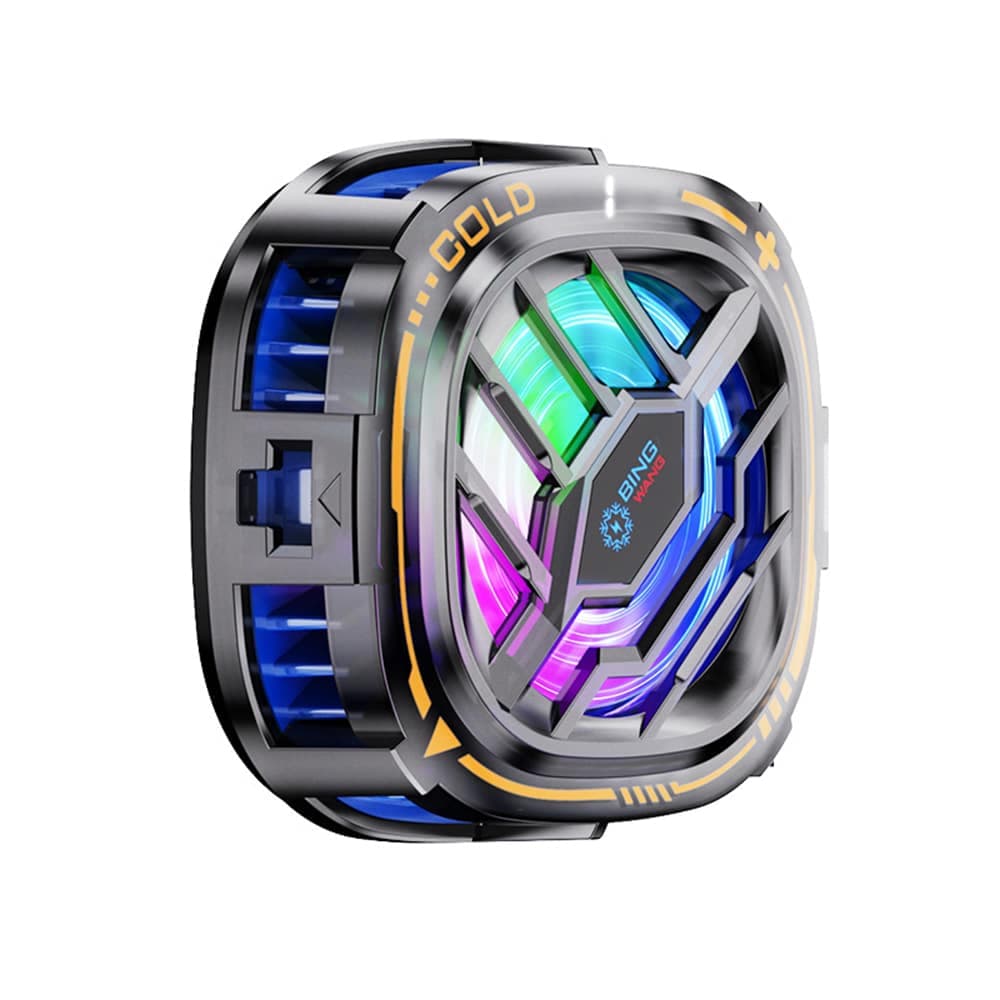 Quạt tản nhiệt điện thoại máy tính bảng X76 sò lạnh từ tính Led RGB Gaming màn hình hiển thị nhiệt độ - 3