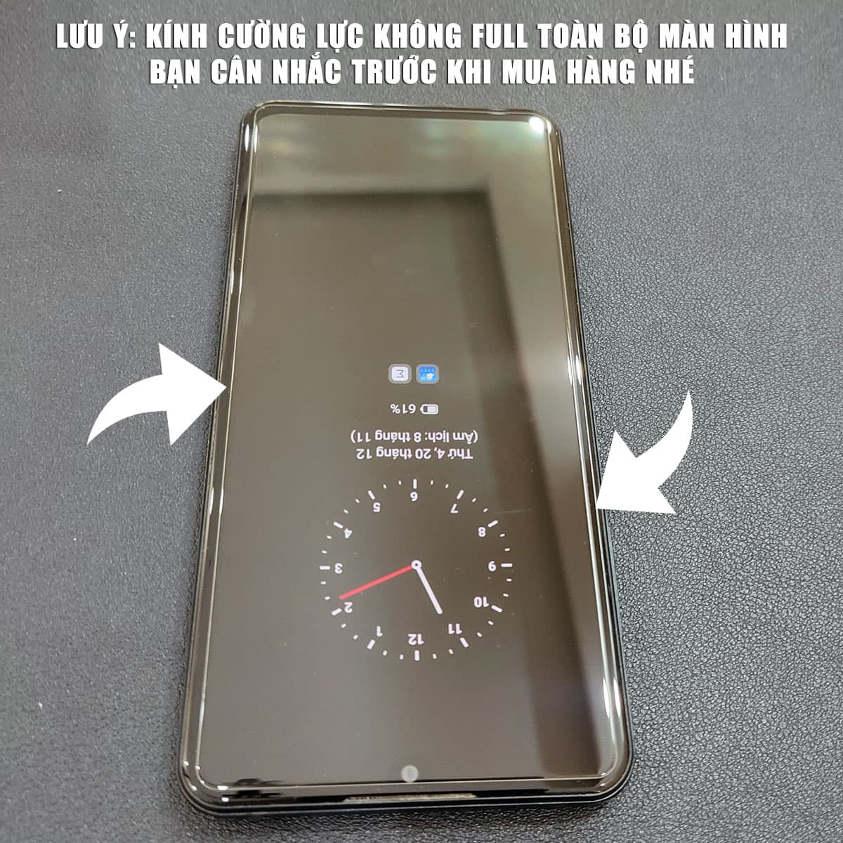 Kính cường lực Vsmart Aris Pro chính hãng Gor phủ nano dùng cho mọi ốp lưng - Dán màn hình Vsmart Aris Pro - 3