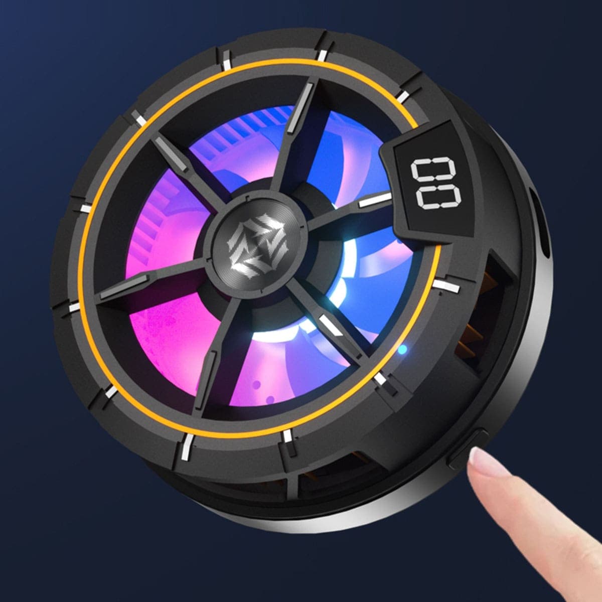 Quạt tản nhiệt điện thoại sò lạnh từ tính X78 Pro màn hình hiển thị nhiệt độ Led RGB - 8