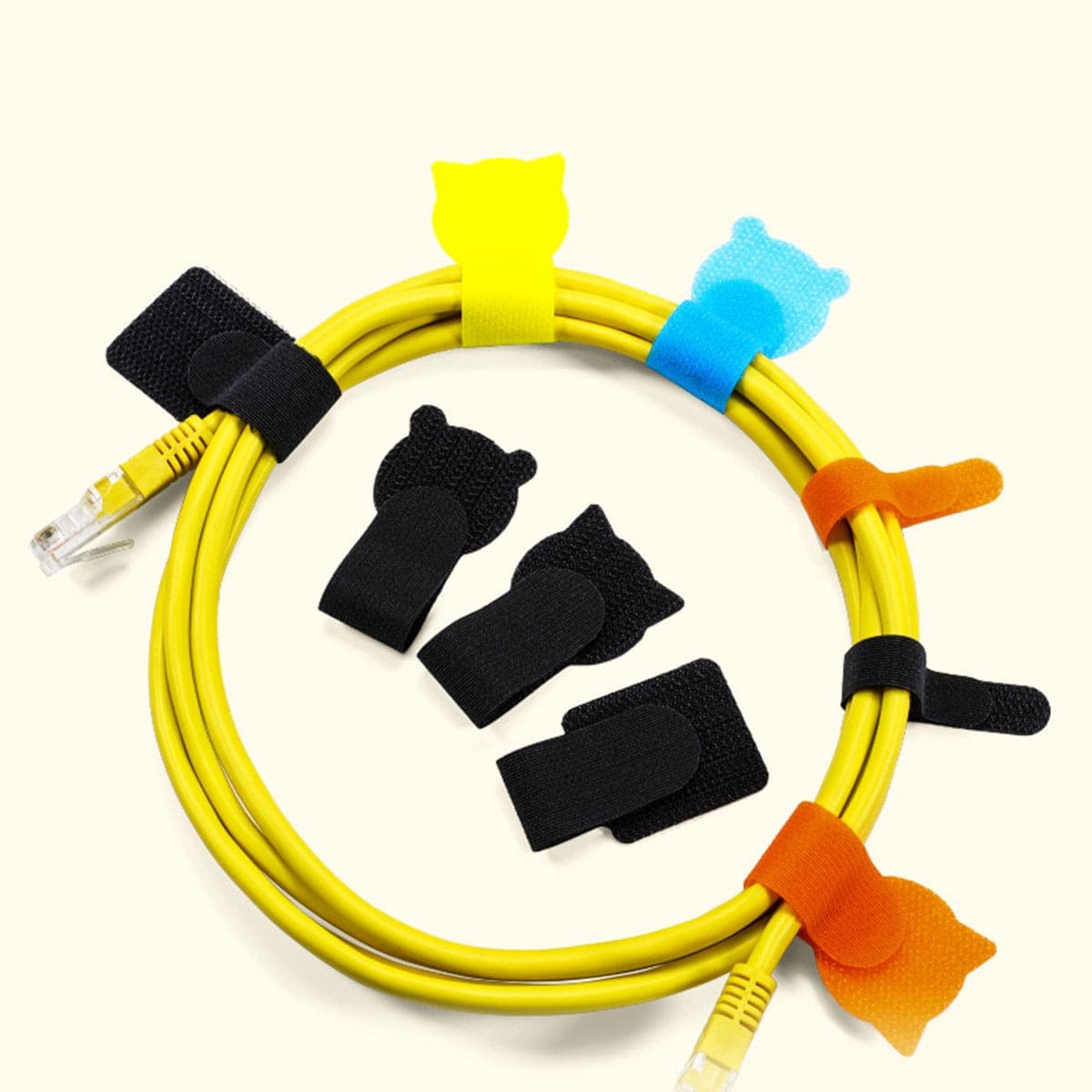 Băng gai dính có keo dính tường Velcro quấn cáp sạc băng dính quấn tai nghe dính cố định - 9