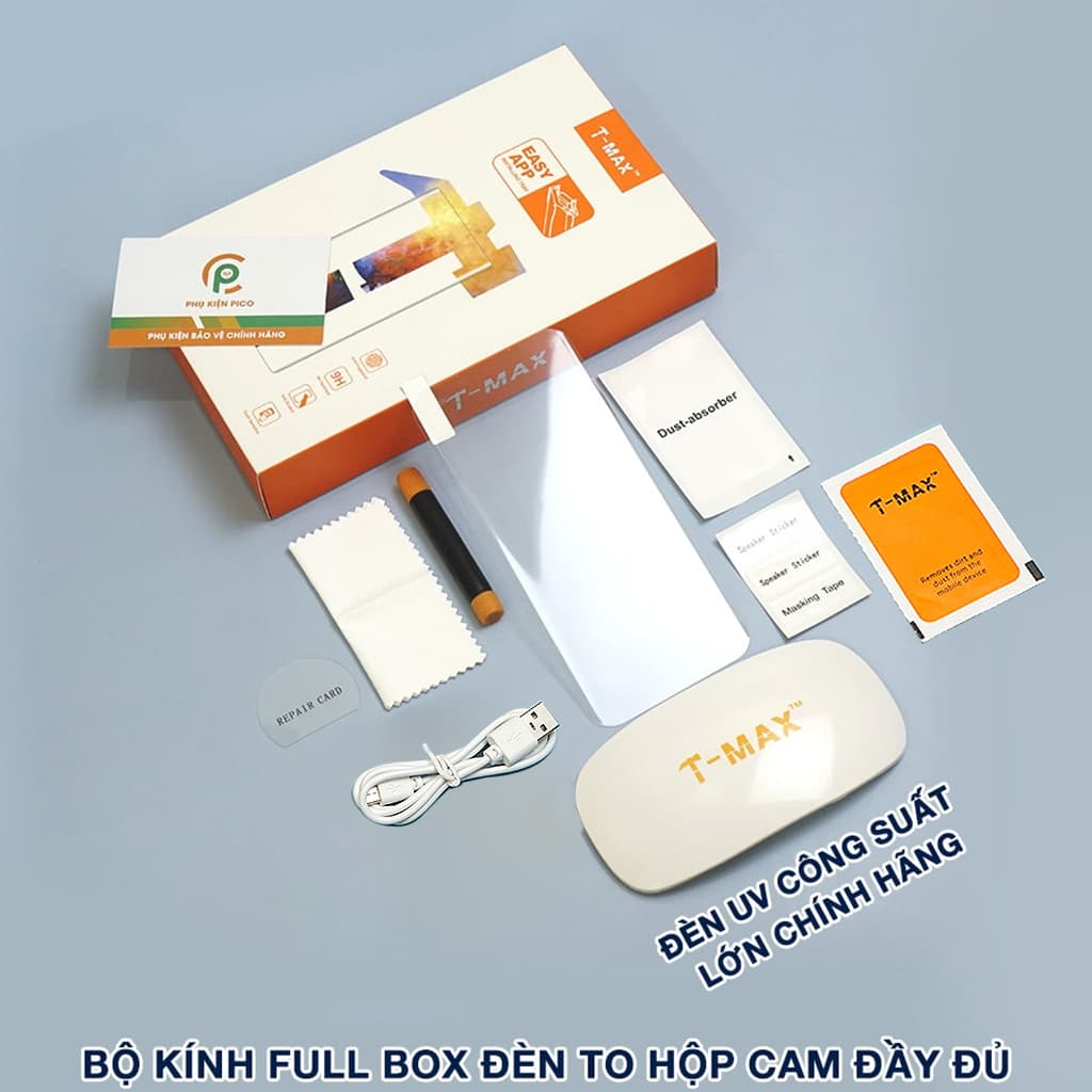 Kính cường lực Oneplus 11 nhận vân tay màn hình đèn UV cỡ lớn T-Max - 2