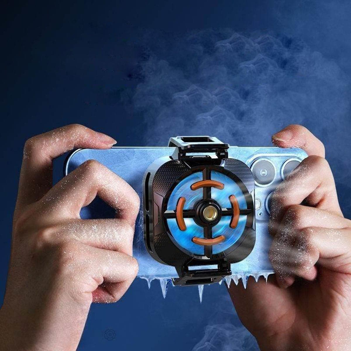 Quạt tản nhiệt điện thoại sò lạnh X94 ngàm kẹp làm mát điện thoại livestream chơi game - 8