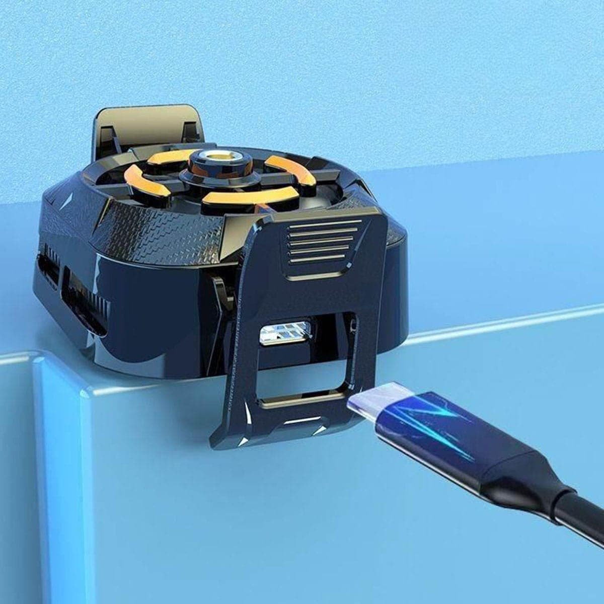 Quạt tản nhiệt điện thoại sò lạnh X94 ngàm kẹp làm mát điện thoại livestream chơi game - 4