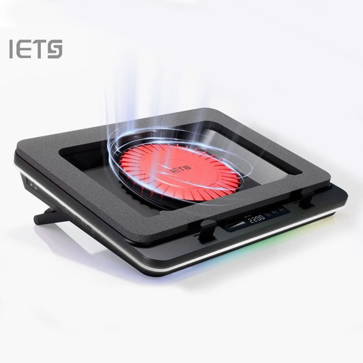 Quạt tản nhiệt laptop IETS GT610 tản khí nén turbo 2200RPM giảm nhiệt thực sự chuyên dụng cho máy tính đồ họa gaming - Đế tản nhiệt Laptop - 2