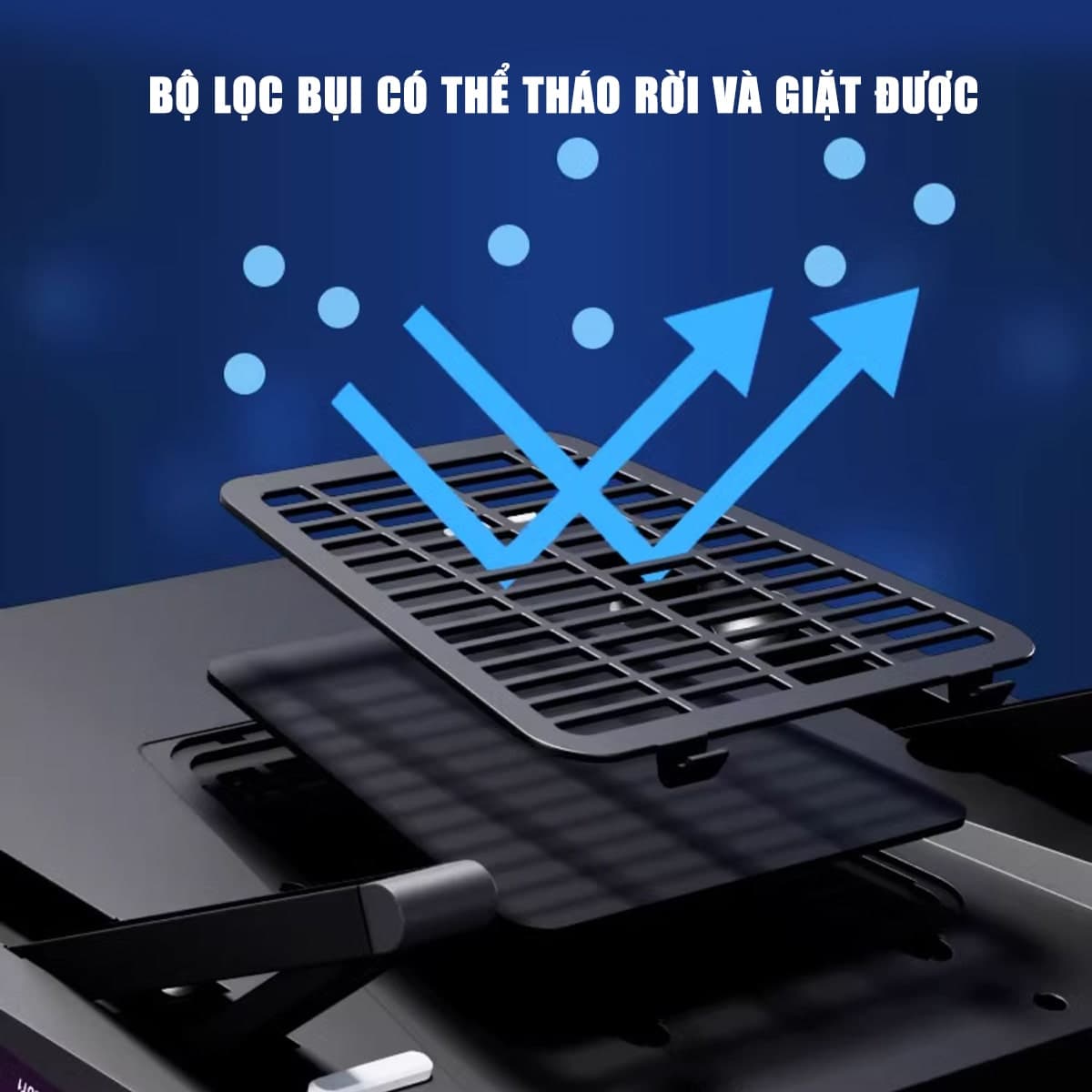 Quạt tản nhiệt laptop IETS GT610 tản khí nén turbo 2200RPM giảm nhiệt thực sự chuyên dụng cho máy tính đồ họa gaming - Đế tản nhiệt Laptop - 8