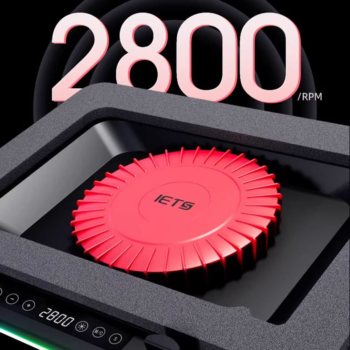 Quạt tản nhiệt laptop IETS GT626 tản khí nén turbo 2800RPM giảm nhiệt thực sự chuyên dụng cho máy tính đồ họa gaming - Đế tản nhiệt Laptop - 11