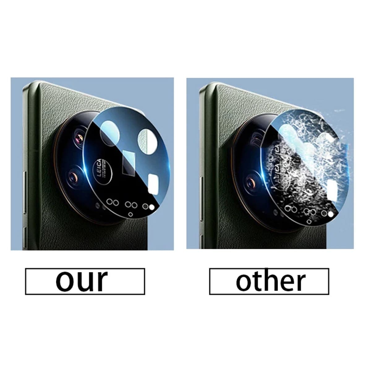 Dán camera Xiaomi 14 Ultra thấu kính nổi 3D - Cường lực camera Xiaomi 14 Ultra độ cứng 9H trong suốt - 7