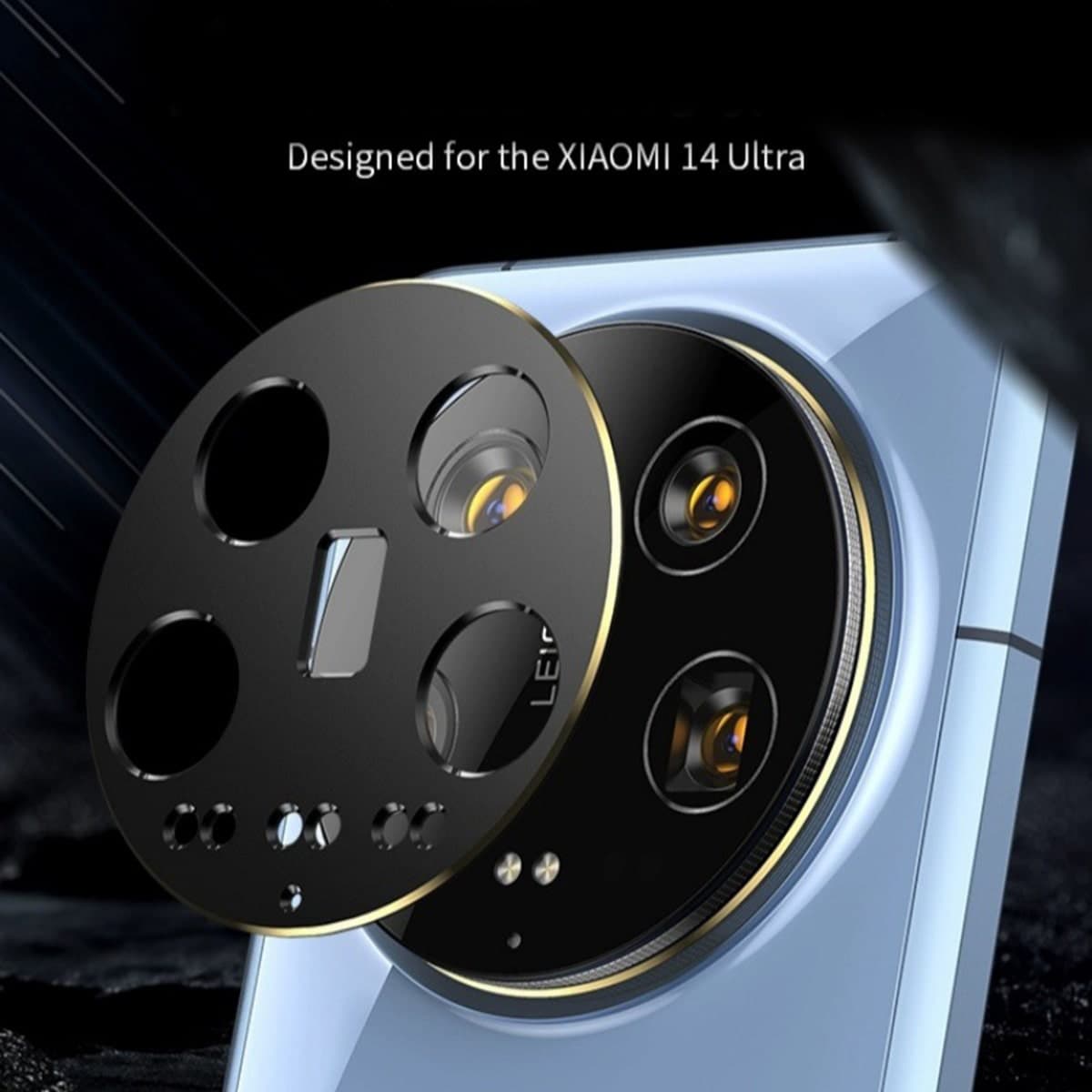 Dán camera Xiaomi 14 Ultra - Khung kim loại bảo vệ camera Xiaomi Mi 14 Ultra chống trầy xước va đập - 2