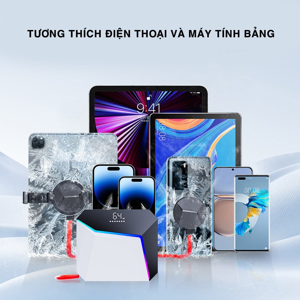 Quạt tản nhiệt điện thoại máy tính bảng chuyên dụng cho Livestream Z37 Plus sò lạnh nước từ tính 2024 công suất 55W - 9
