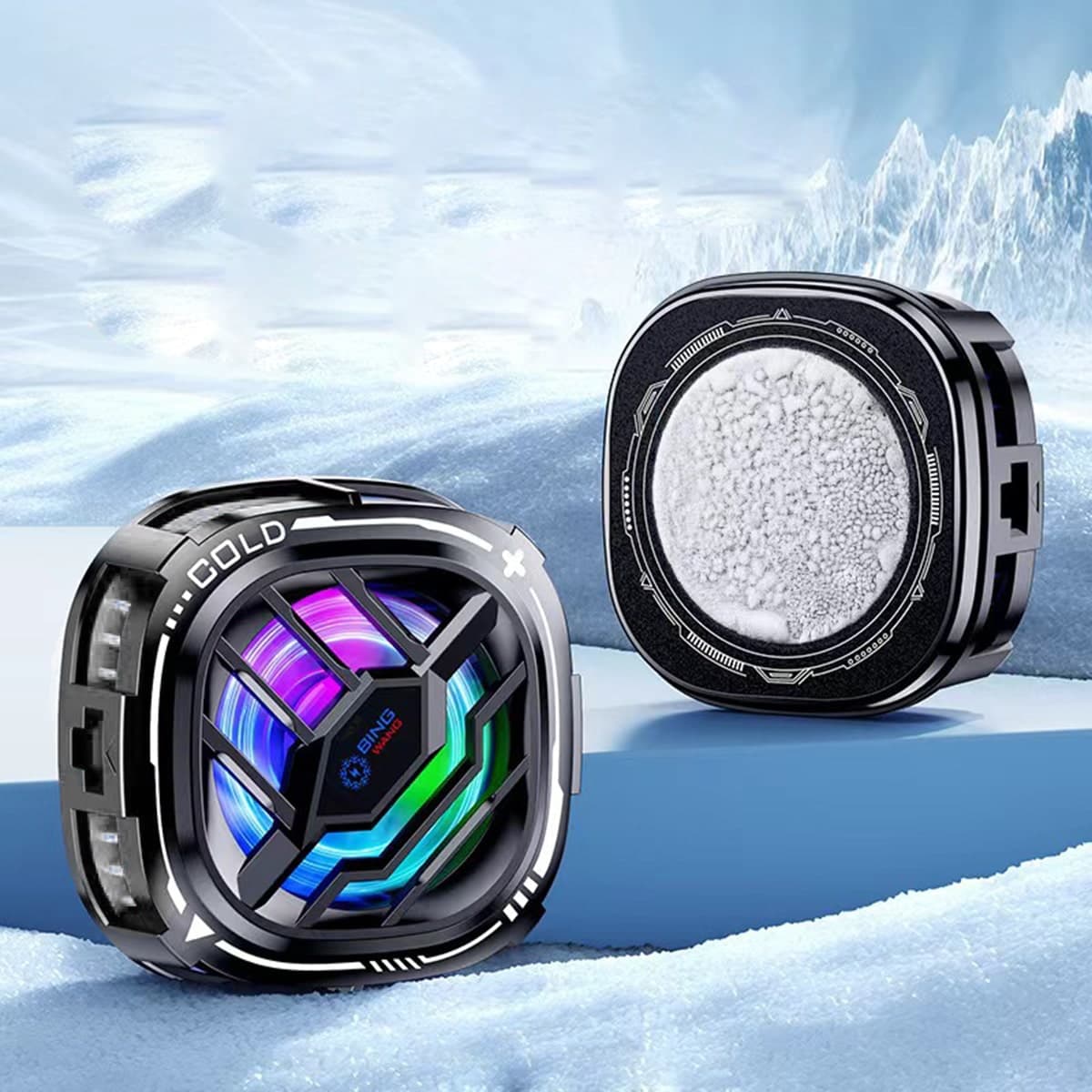 Quạt tản nhiệt điện thoại máy tính bảng X76 Pro sò lạnh từ tính Led RGB Gaming giảm nhiệt sâu có thể đóng băng - 3