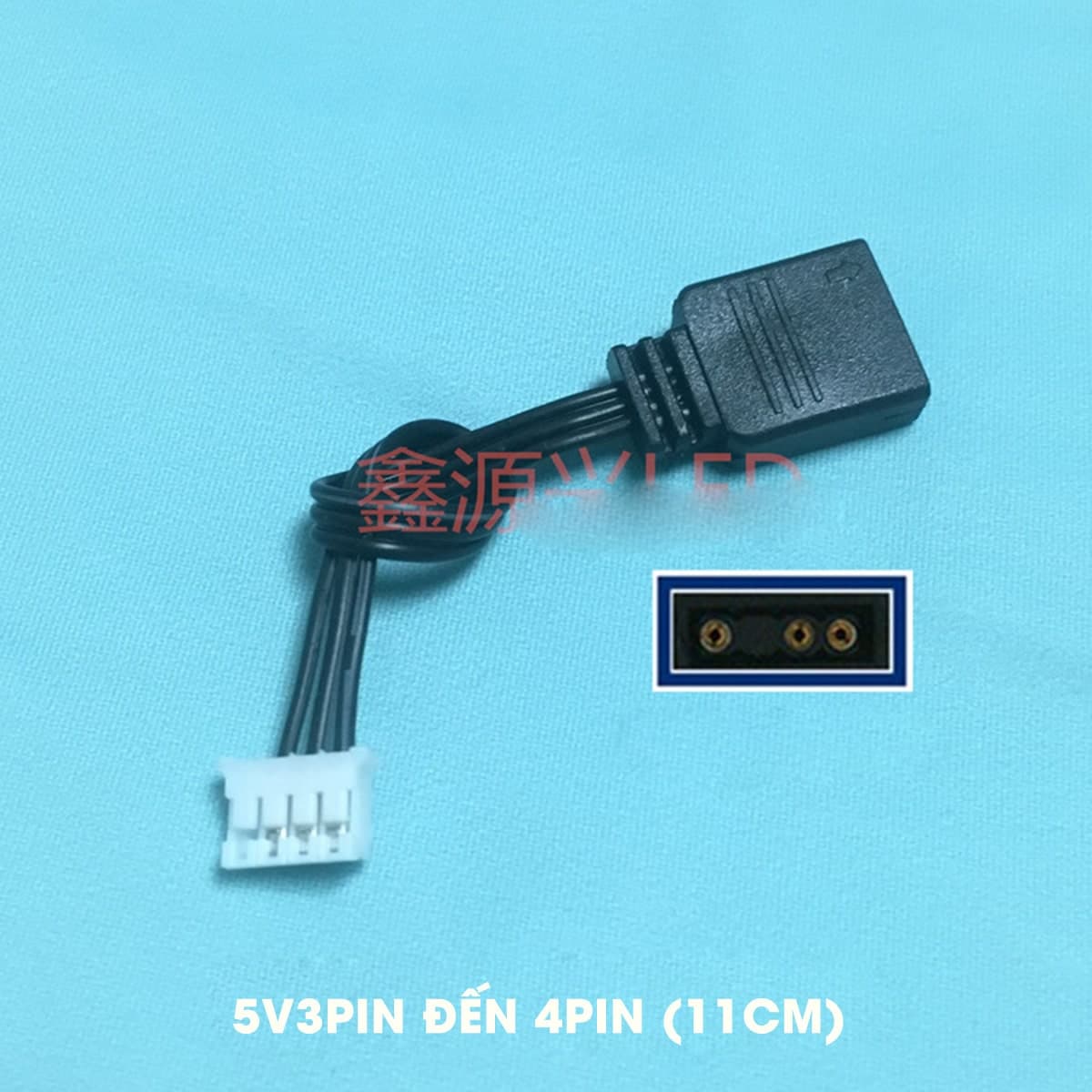 Cáp chuyển đổi ARGB sang 6 Pin 4 Pin cho hub Coolmoon - Dây chuyển đổi ARGB sang 6P 4P - 6