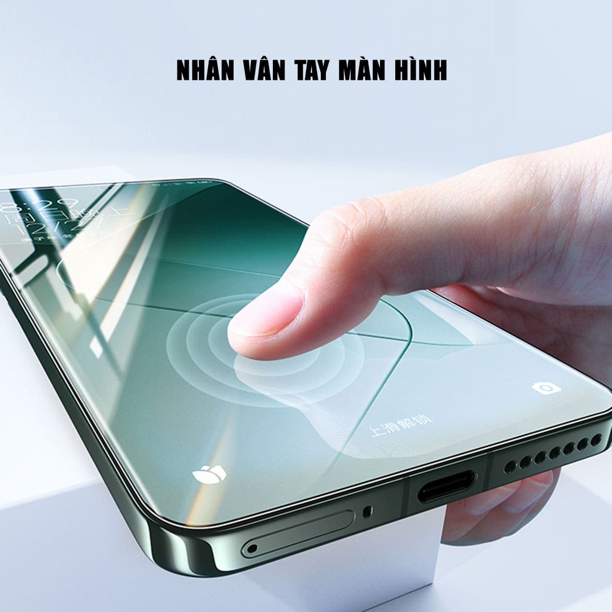 Kính cường lực Xiaomi 12S Pro viền đen 3D nhận vân tay màn hình Smart Devil - Dán màn hình Xiaomi Mi 12S Pro - 3