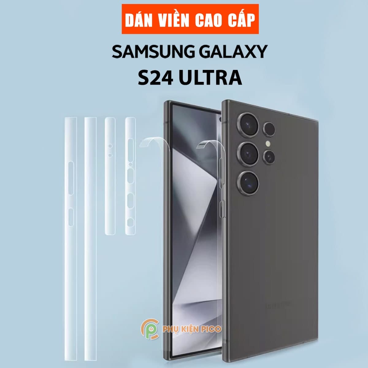 Dán viền Samsung S24 Ultra - 2 Bộ dán bảo vệ khung viền Samsung Galaxy S24 Ultra