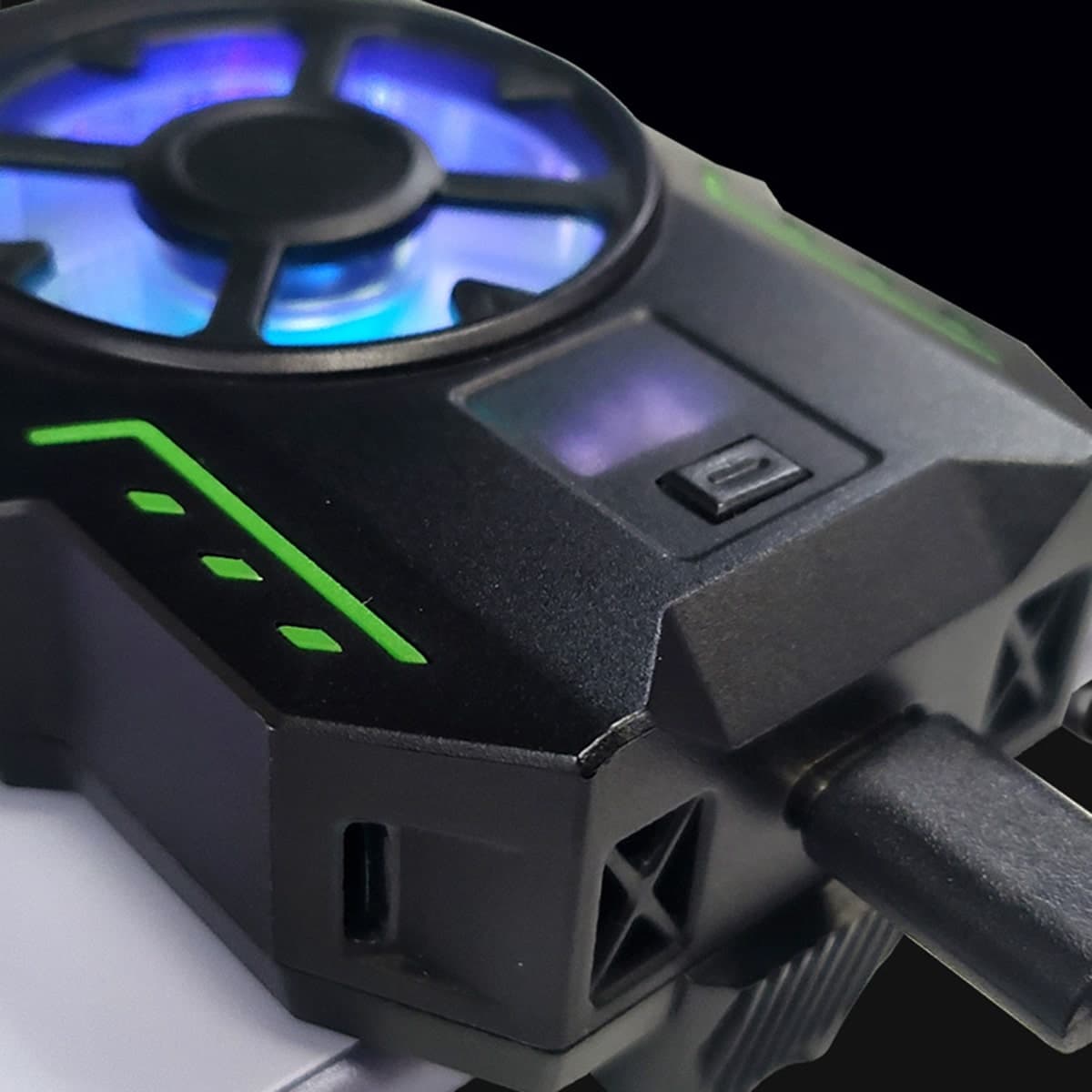 Quạt tản nhiệt điện thoại sò lạnh S26 màn hình hiển thị nhiệt độ Led RGB - Quạt sò lạnh giá rẻ - 7