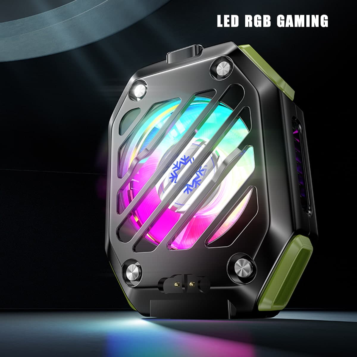 Quạt tản nhiệt điện thoại máy tính bảng sò lạnh từ tính X111 Quạt pin rời 2000MAh màn hình hiển thị nhiệt độ Led RGB - 7