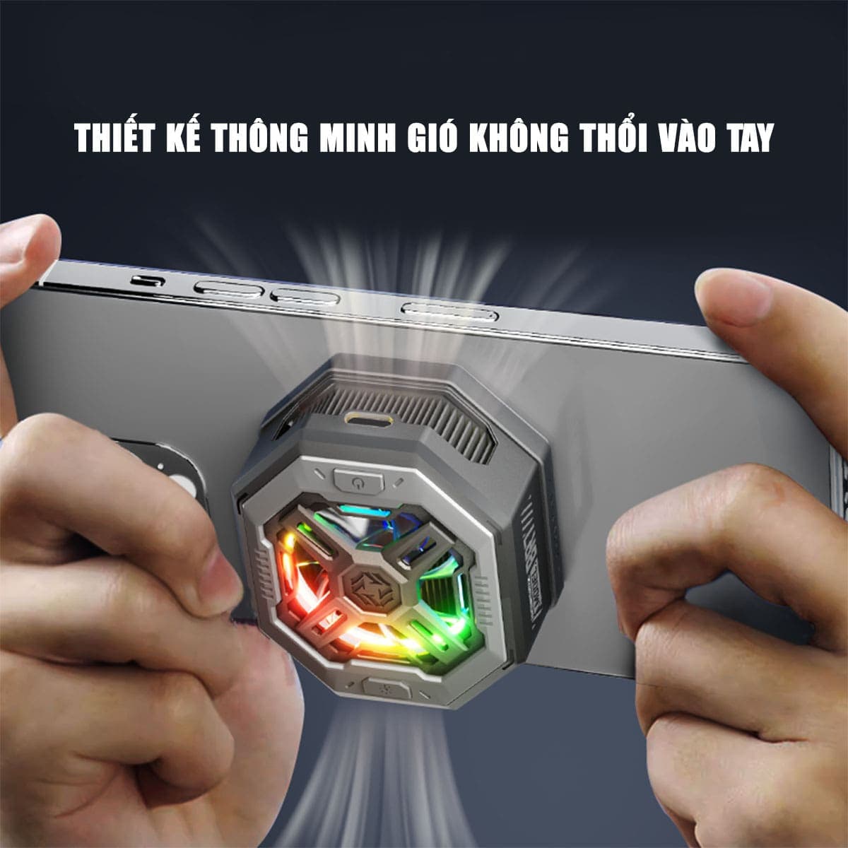 Quạt tản nhiệt điện thoại X15 Pro sò lạnh từ tính 40x40 - Piva BR7 công suất 25W bảo vệ kép NTC kiểm soát nhiệt độ thông minh - 5