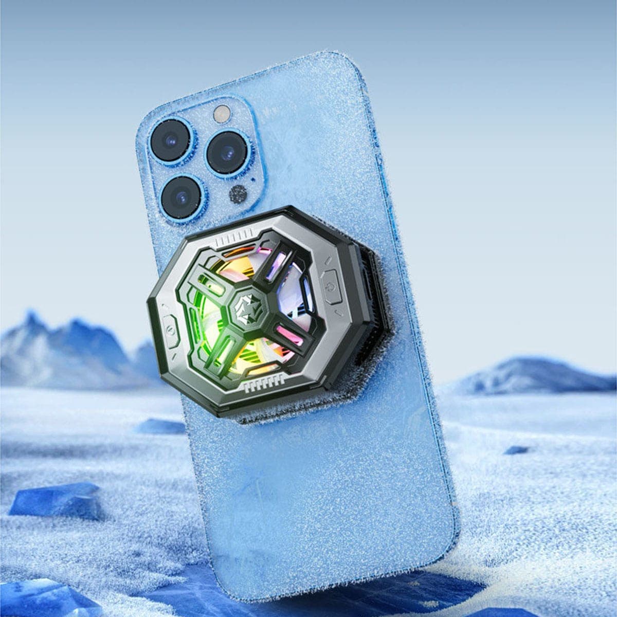 Quạt tản nhiệt điện thoại X15 Pro sò lạnh từ tính 40x40 - Piva BR7 công suất 25W bảo vệ kép NTC kiểm soát nhiệt độ thông minh - 2