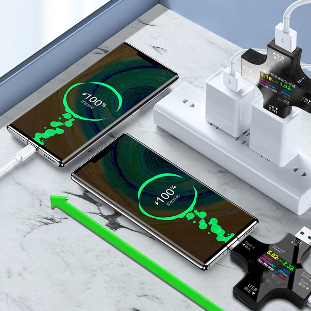 Bộ đo dòng điện áp USB Tester Juwei J7-C Type C, USB - Thiết bị test củ sạc kiểm tra công suất - 6