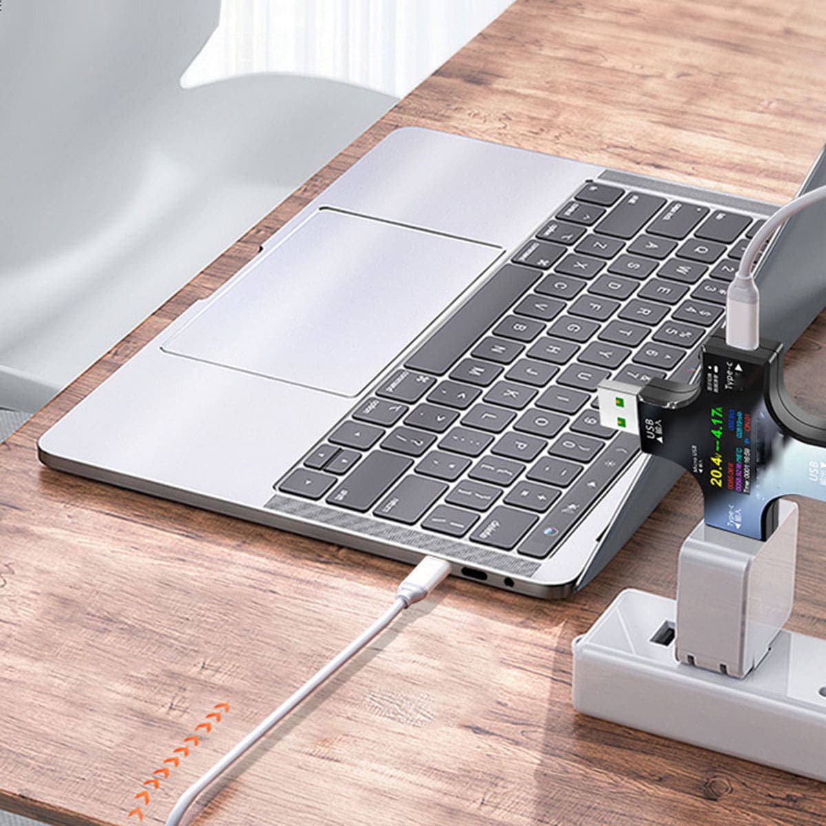 Bộ đo dòng điện áp USB Tester Juwei J7-C Type C, USB - Thiết bị test củ sạc kiểm tra công suất - 7