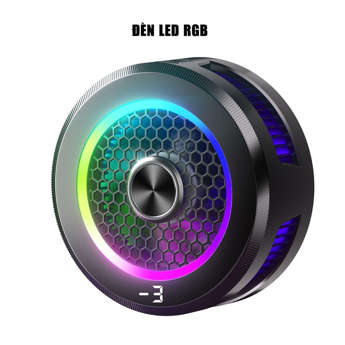 Quạt tản nhiệt điện thoại sò lạnh từ tính AL19 làm lạnh đóng băng màn hình hiển thị nhiệt độ led RGB - 11