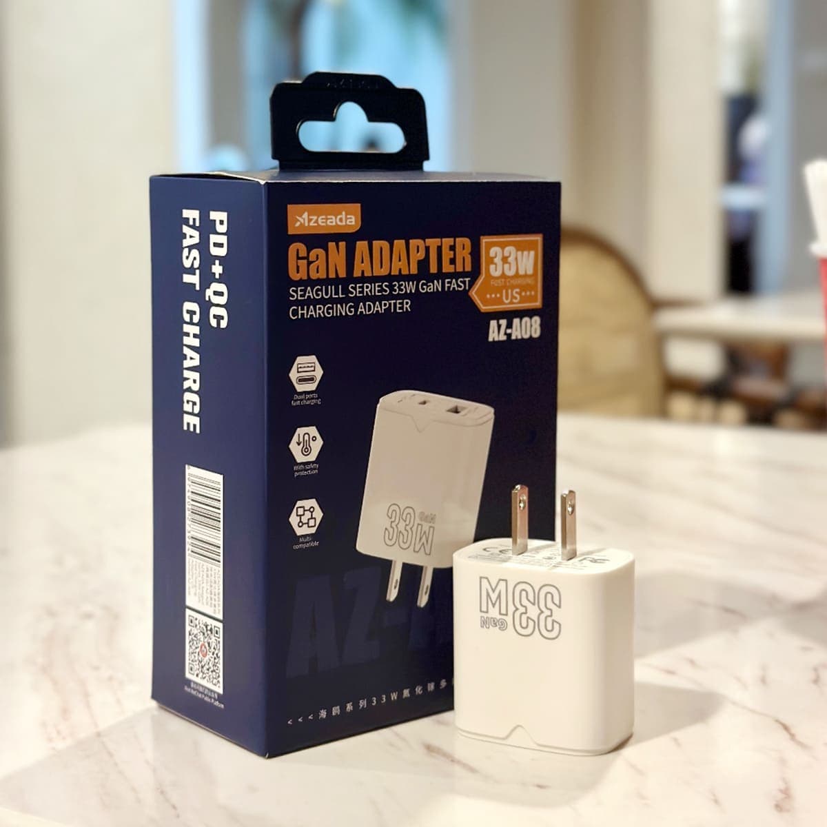 Củ sạc 33W hỗ trợ mọi quạt tản nhiệt điện thoại sò lạnh - Bộ nguồn sạc 5V 9V 12V quạt làm mát máy tính bảng laptop - 2