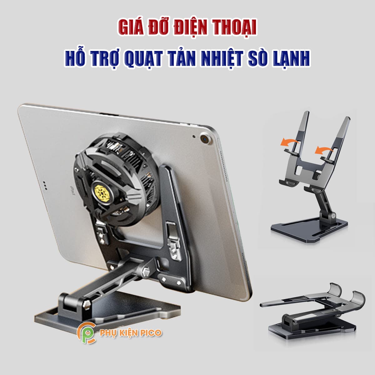 Giá đỡ điện thoại di động iphone nhựa ABS cao cấp FZ02 hỗ trợ kẹp quạt tản nhiệt điện thoại sò lạnh