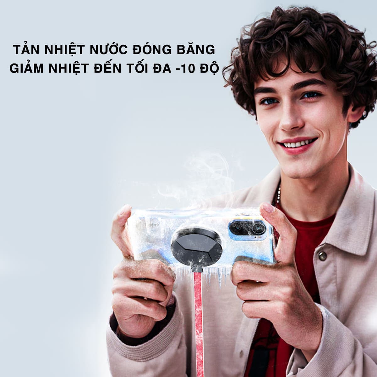 Quạt tản nhiệt điện thoại máy tính bảng chuyên dụng cho Livestream Z37 SE sò lạnh nước từ tính bản rút gọn - 5