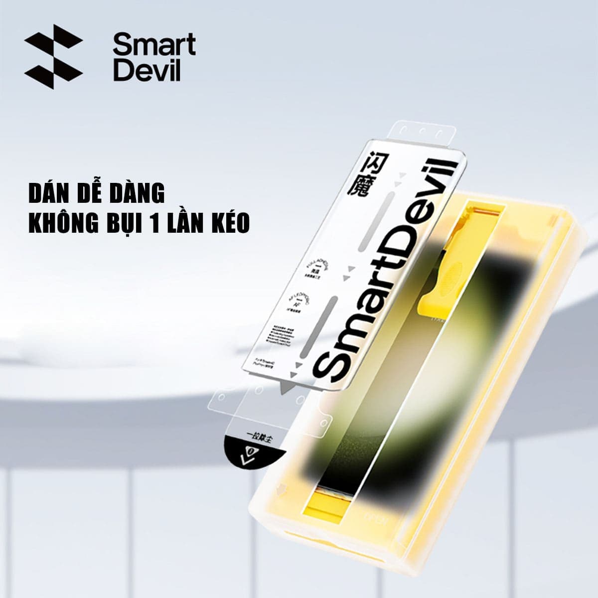 Dán màn hình Samsung Galaxy S23 Ultra Hydrogel Gốm Smart Devil full màn hình nhận vân tay - 3