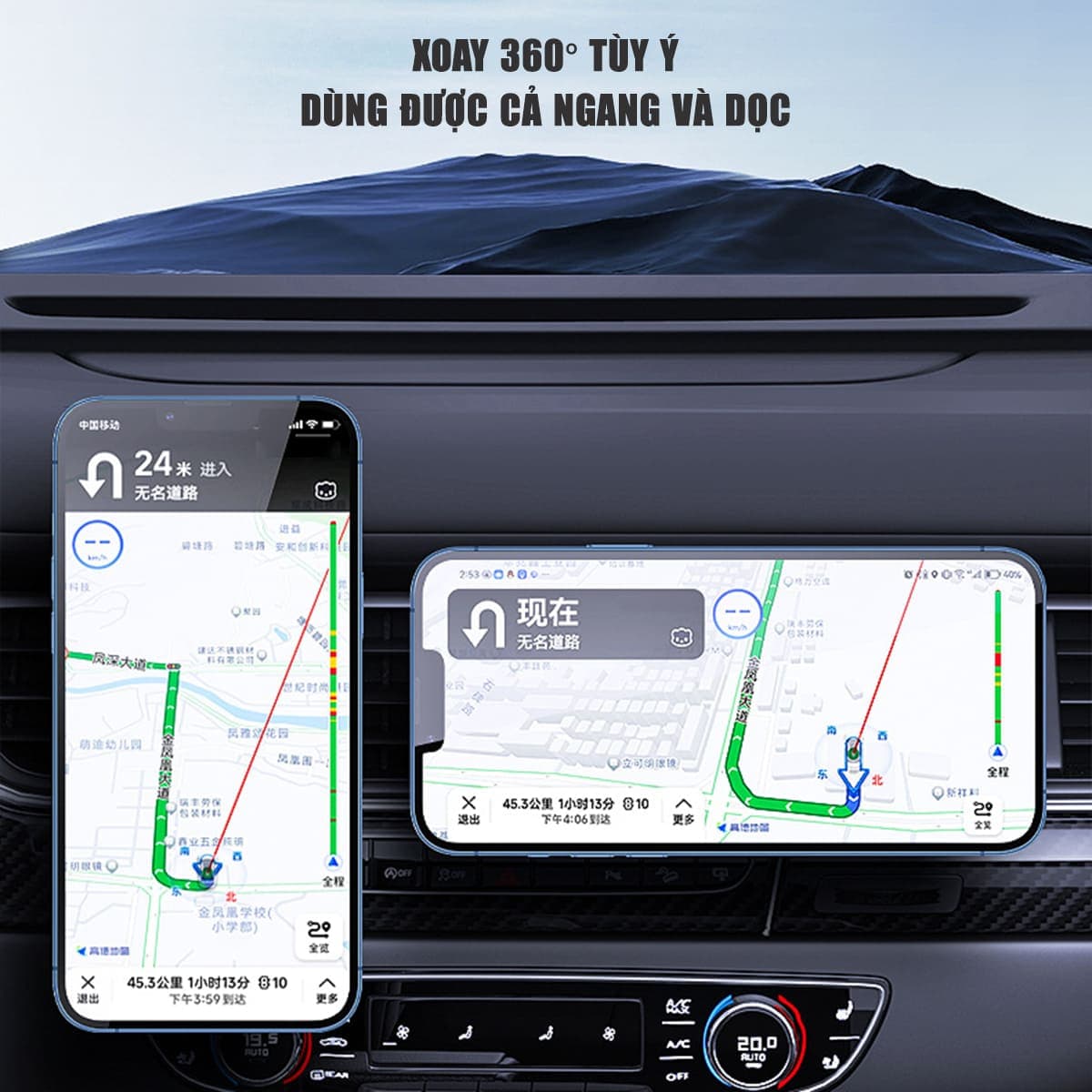 Giá đỡ điện thoại tản nhiệt sò lạnh trên ô tô kèm sạc không dây 15W Memo GW01 gắn cửa khe gió điều hoà xoay 360 độ tiện lợi - 4