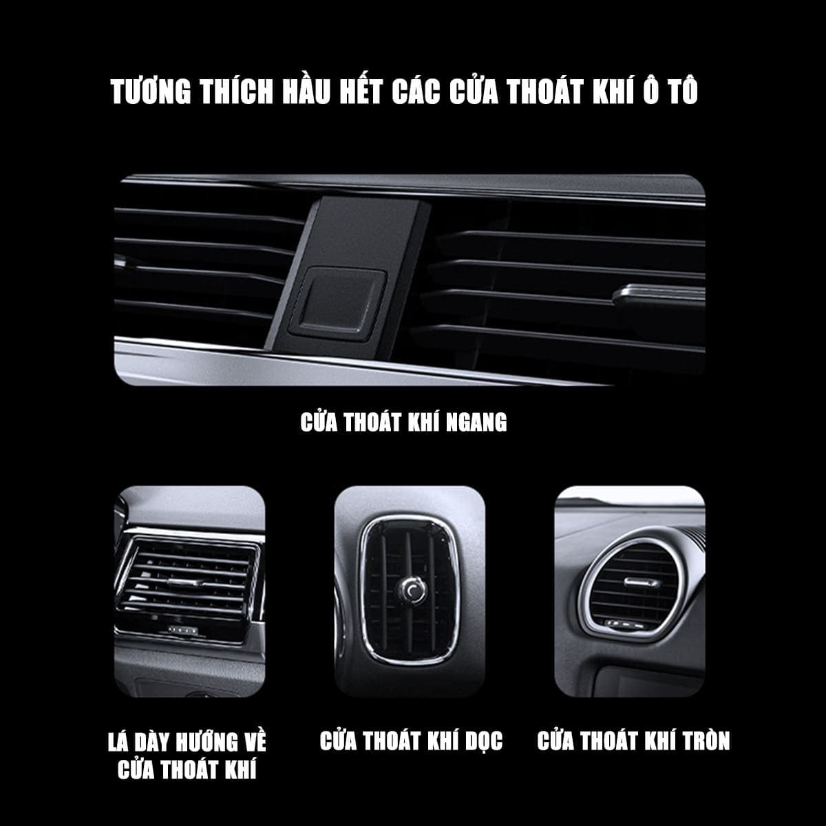 Giá đỡ điện thoại tản nhiệt sò lạnh trên ô tô kèm sạc không dây 15W Memo GW01 gắn cửa khe gió điều hoà xoay 360 độ tiện lợi - 11