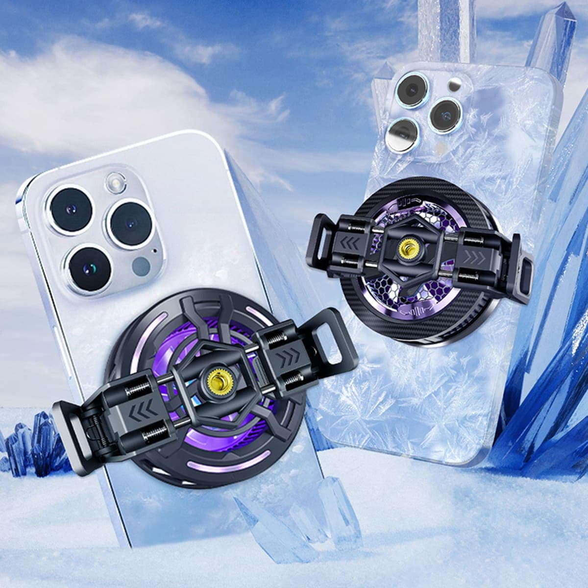 Ngàm gắn quạt tản nhiệt điện thoại sò lạnh từ tính X Cooling X5 ngàm đa dụng tương thích hầu hết các dòng quạt điện thoại - 4