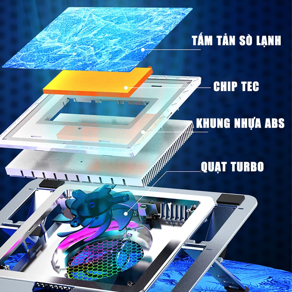 Linh kiện sò lạnh chính hãng dùng cho quạt tản nhiệt laptop sò lạnh Z23 / Z26 Pro - 4