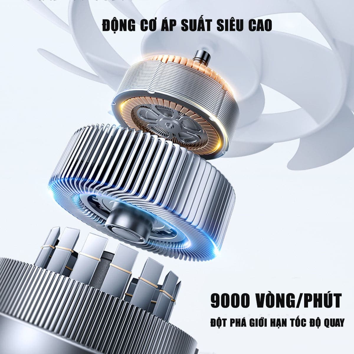 Đế tản nhiệt laptop FL07 quạt lớn 18cm tản khí nén turbo 9000RPM giảm nhiệt thực sự chuyên dụng cho Laptop đồ họa gaming - 6