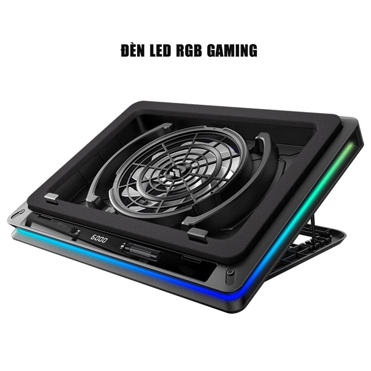 Đế tản nhiệt laptop FL07 quạt lớn 18cm tản khí nén turbo 9000RPM giảm nhiệt thực sự chuyên dụng cho Laptop đồ họa gaming - 10