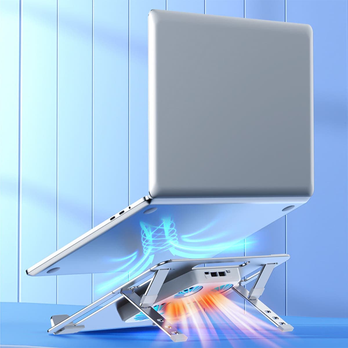 Đế tản nhiệt laptop gaming Z23 giá đỡ laptop 4 quạt tốc độ gió 4600RPM làm mát nhanh chống ồn - 7