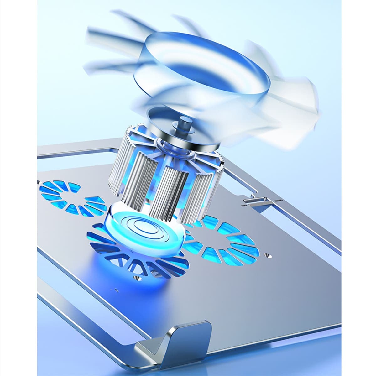 Đế tản nhiệt laptop gaming Z23 giá đỡ laptop 4 quạt tốc độ gió 4600RPM làm mát nhanh chống ồn - 8