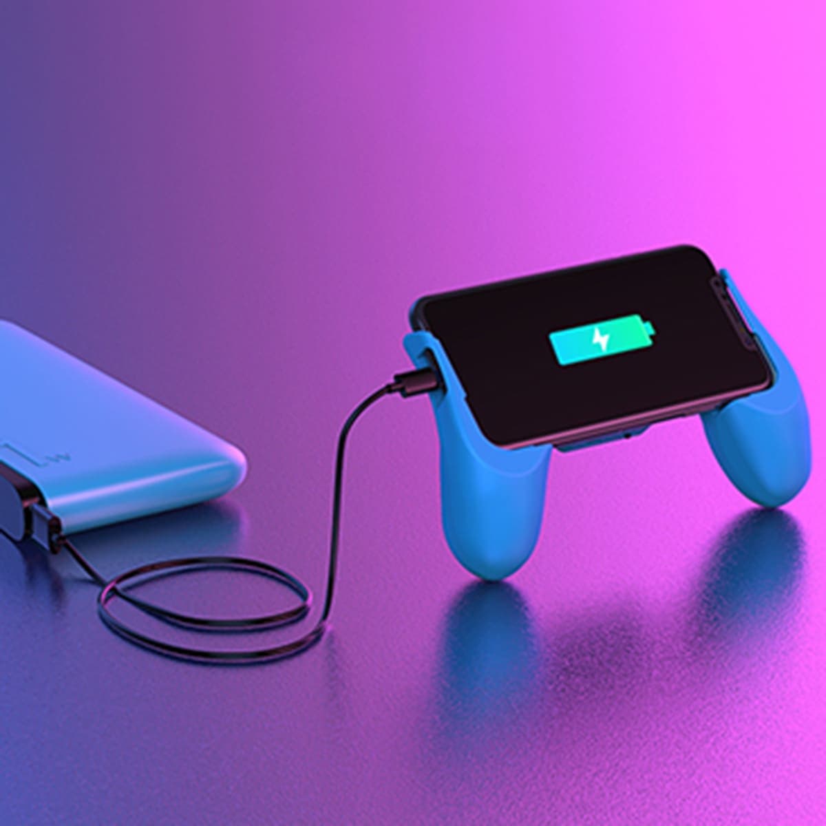 Tay cầm chơi game PUBG có quạt tản nhiệt cho điện thoại MK - 10